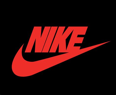 Nike Logo Red With Name Clothes Design Icon Abstract football Vector ...