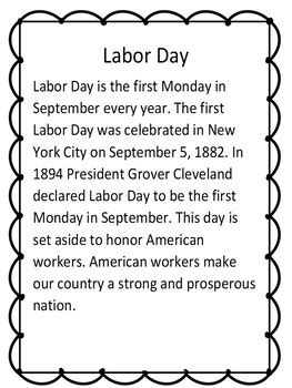 Labor Day Activities by Christi's Creative Corner | TPT