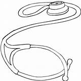 Doctor Stethoscope Coloring Page sketch template