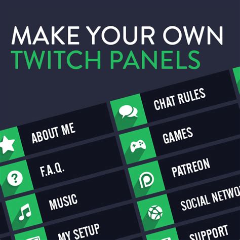 Custom Twitch Panel Maker • Nerd or Die