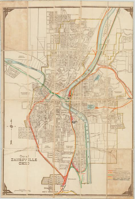 City of Zanesville, Ohio | Curtis Wright Maps