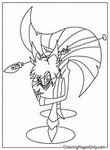 Alastor Coloring Page Free  Printable Pages sketch template