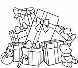 Printable Christmas Presents Coloring Pages sketch template