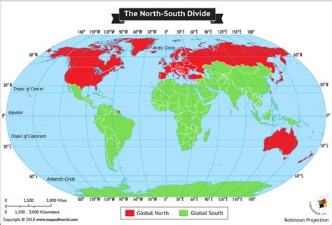 What is division between the Global North and Global South? - Answers