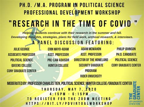 Professional Development Workshop: Research in the time of COVID - Political Science | The ...