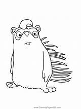 Porcupine The Jungle Bunch Coloring Page For Kids  Free sketch template