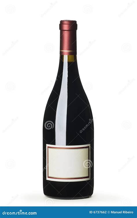 Red wine bottle stock photo. Image of clear, frontal, bottle - 6737662