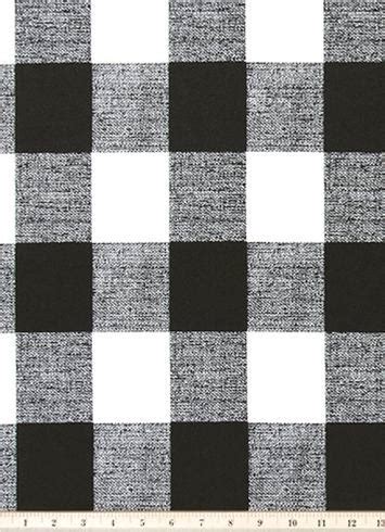 Outdoor Buffalo Check Black | Outdoor Fabric by the Yard