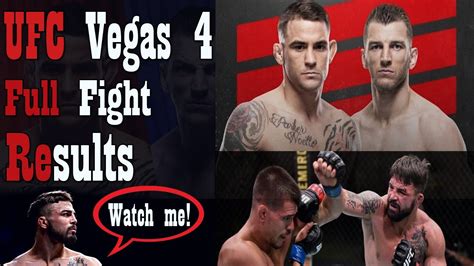 UFC VEGAS 4 FULL FIGHT RESULTS | JUNE 28, 2020 - YouTube