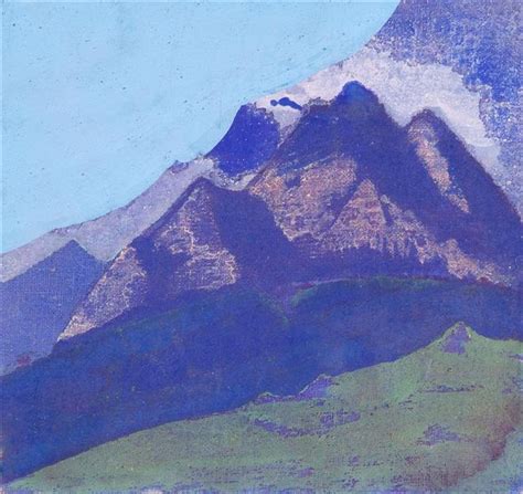 Himalayas (study), c.1931 - Nicholas Roerich - WikiArt.org