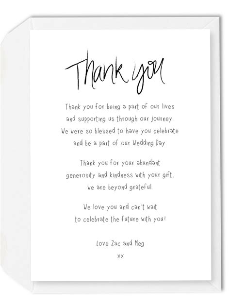 Wedding Thank You Card Wording Ideas 2 | Thank you card wording ...