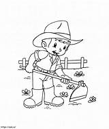 Farmer 2 coloring page sketch template