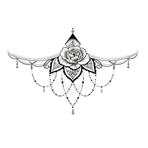 Sternum Mandala Tattoo