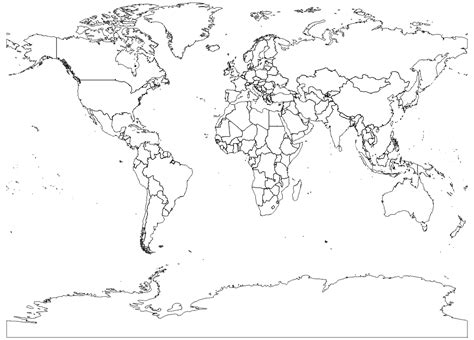 Blank World Map Printable