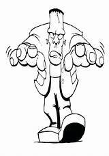 Walking Frankenstein Coloring Page  Free Printable Pages For Kids sketch template