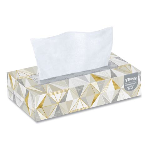 Kleenex Professional Facial Tissue for Business (03076), Flat Tissue Boxes, 12 Boxes/Case, 125 ...