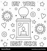 Let Your Light Shine Coloring Page Sketch sketch template