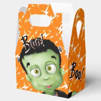 Frankenstein Monster Boo Halloween Party Favor Box | Zazzle