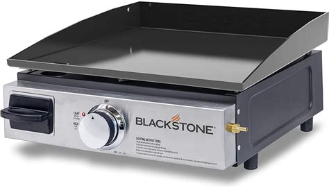 Blackstone Table Top Grill – 17 Inch Portable Gas Griddle – Propane Fueled – For Outdoor Cooking ...