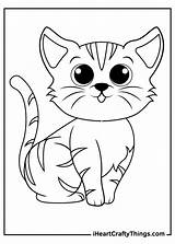 Cute Kitten Coloring Pages sketch template