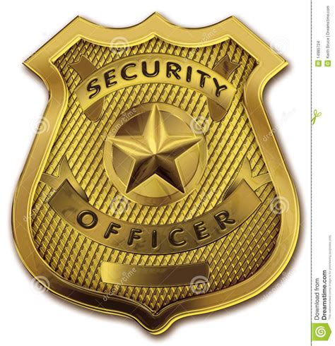 Security Guard Officer Badge. Shiny and realistic gold metallic security guard o #Sponsored , # ...