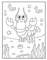 Premium Vector  Lobster coloring Pages For kids sketch template
