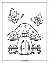 120  Fairy House Coloring Pages For Kids & Adults Free Printable PDFs sketch template