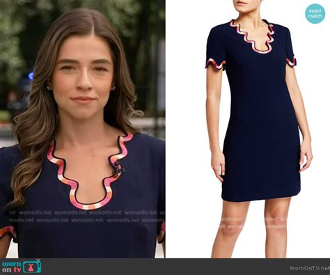 WornOnTV: Julie Tsirkin’s navy scalloped dress on NBC News Daily | Julie Tsirkin | Clothes and ...