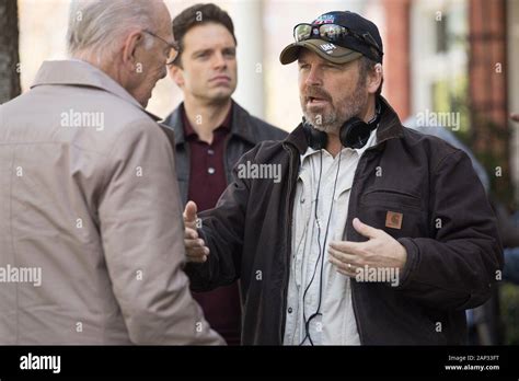 THE LAST FULL MEASURE, from left: Christopher Plummer (back turned), Sebastian Stan, director ...