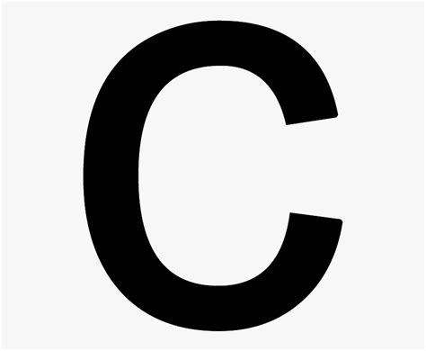 Letter C Png - Block Letters C Black, Transparent Png - kindpng