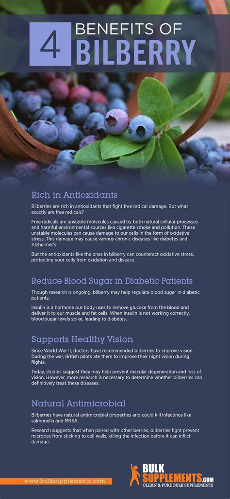 Bilberry Benefits, Side Effects and Dosage | BulkSupplements.com | Fruit benefits, Health ...