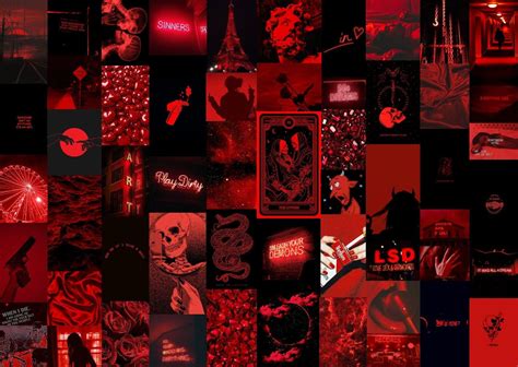 Red Aesthetic Grunge Collage | Images and Photos finder