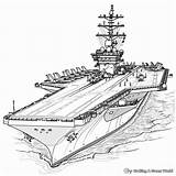 Aircraft Carrier Coloring Pages  Free & Printable sketch template