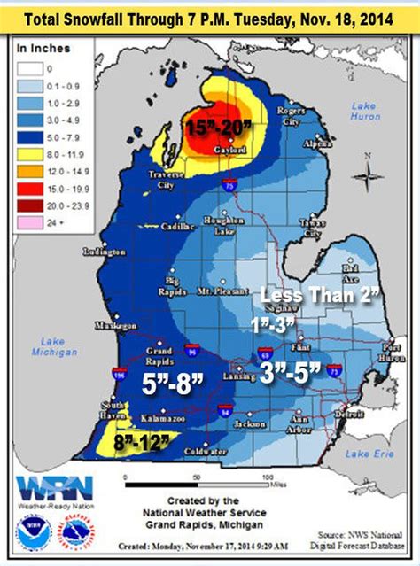 How much snow will fall on your city and which highways will be ...