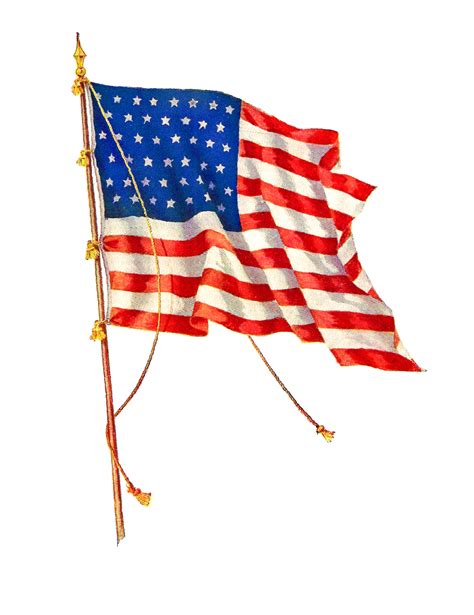 Antique Images: American Flag Download July 4th Image Independence Clip Art