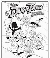 Ducktales Coloring Pages Disney 1980 sketch template