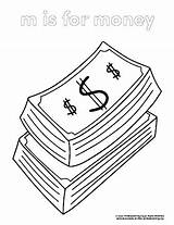 Money Coloring Page  PrimaryLearningOrg sketch template