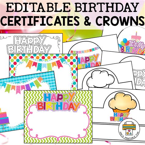 Printable Birthday Certificate
