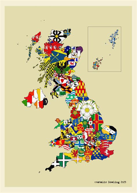 NEW EDITION UK County Flags Limited Edition Giclée Print in Standard ...