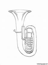 Tuba Coloring Page At GetColoringscom  Free Printable Colorings pages sketch template
