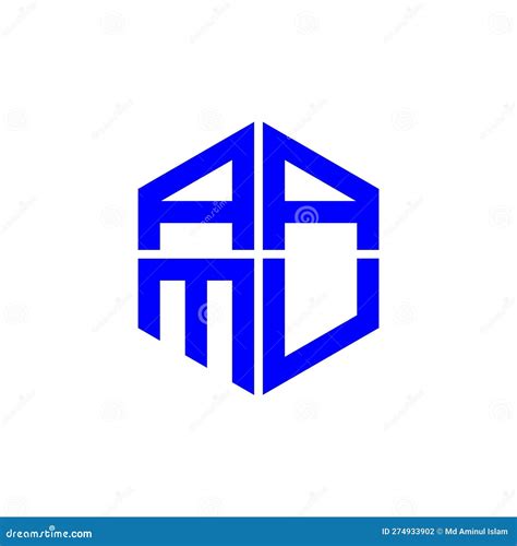 AAMU Letter Logo Creative Design with Vector Graphic, Stock Vector ...