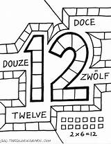 Number Coloring Pages  The Barn sketch template