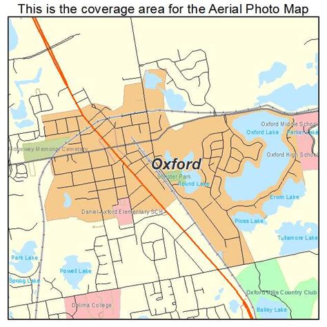 Aerial Photography Map of Oxford, MI Michigan