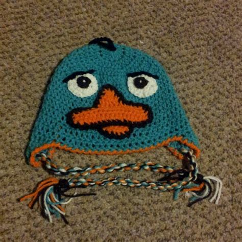 Perry the Platypus beanie. created by Mottley Creations. www.Facebook ...