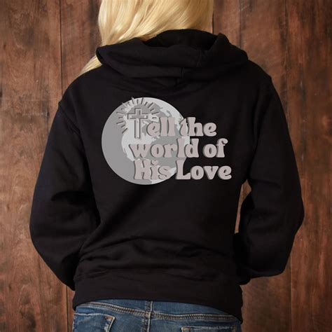 John 3:16, Mark 16 15, Bible Verse Hoodie, Tell the World of His Love Sweater, Christian Apparel ...