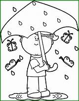 Spring Rain Coloring Pages sketch template