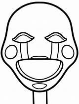 Coloring Marionette Freddy Fazbear sketch template