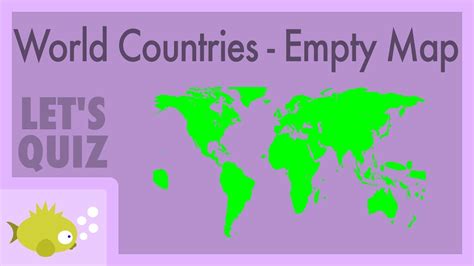 Countries Of The World Quiz Empty Map Free Sample Blank With 2022