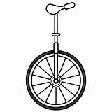 Premium Vector  Coloring pages With A unicycle And White Background sketch template