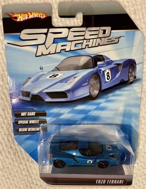 HOT WHEELS SPEED Machines Ferrari Blue Enzo Ferrari Vhtf 🔵 $44.99 ...